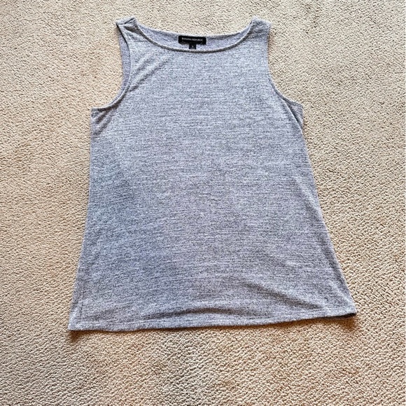 Banana Republic Grey Knit Wrap Back Sleeveless Tank Top Size Small - Picture 3 of 9